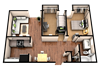 2 Bedroom 1 Bath - Renovated